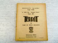 Tarif pièces détachées Terrot motocyclette tous terrrain VAT ... Image 1